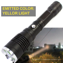 300metres Long Range Light Range High Power Yellow Light Color Torch Hunting Flashlight